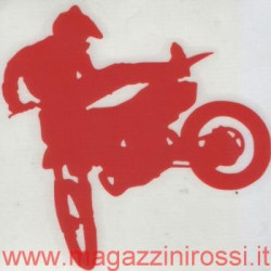 Adesivo Cross 10 cm rosso