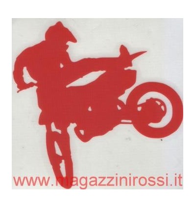 Adesivo Cross 10 cm rosso Adesivo Cross 10 cm rosso