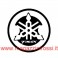 Adesivi (2) logo Diapason per carter T-Max 13 cm nero