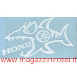Adesivo Squalo Yamaha bianco