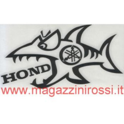 Adesivo Squalo Yamaha nero