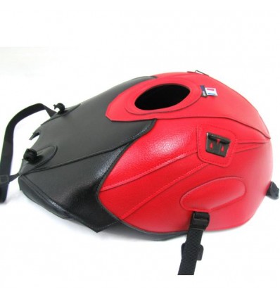 Copriserbatoio Bagster per BMW S1000R dal 2014 in similpelle nero e rosso