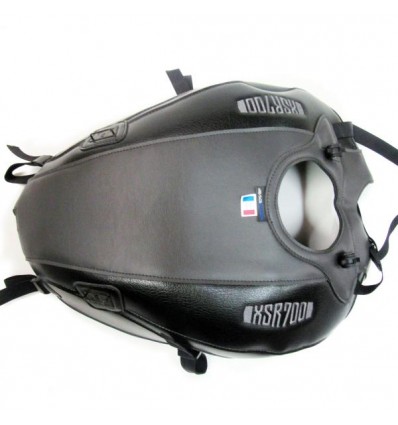 Copriserbatoio Bagster per Yamaha XSR 700 in similpelle nero e grigio Copriserbatoio Bagster per Yamaha XSR 700 in similpelle nero e grigio
