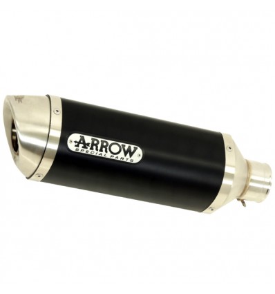 Terminale Arrow Thunder Aluminium Dark Inox per KTM Duke 125 2017