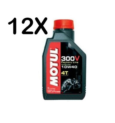Olio 4T Motul 300V Factory Line 10W40 cartone 12x1 Olio 4T Motul 300V Factory Line 10W40 cartone 12x1
