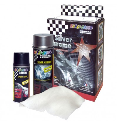 Set Dupli Color Silver Chrome effetto cromo Set Dupli Color Silver Chrome effetto cromo