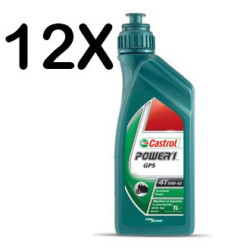 Olio 4T Castrol moto Power 1 GPS 15W50 cartone 12x1