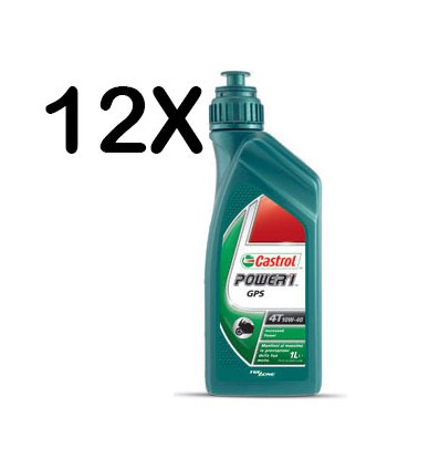 Olio 4T Castrol moto Power 1 GPS 15W50 cartone 12x1 Olio 4T Castrol moto Power 1 GPS 15W50 cartone 12x1