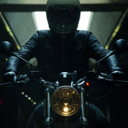 Giacca da moto in pelle Spidi Garage nera Giacca da moto in pelle Spidi Garage nera