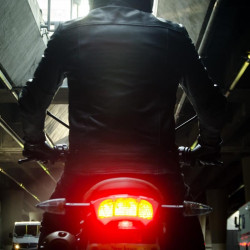 Giacca da moto in pelle Spidi Garage nera Giacca da moto in pelle Spidi Garage nera