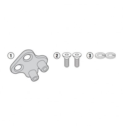Kit di attacco Givi per Ducati Multistrada 950 2017 specifico per portavaligie PLR7406CAM Kit di attacco Givi per Ducati Multistrada 950 2017 specifico per portavaligie PLR7406CAM