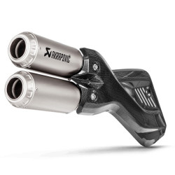 Marmitta Akrapovic Slip On Titanio omologata per Ducati Multistrada 950