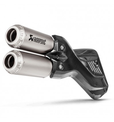Marmitta Akrapovic Slip On Titanio omologata per Ducati Multistrada 950