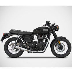 Scarico completo Zard nero per Triumph Bonneville T100 dal 2017 Scarico completo Zard nero per Triumph Bonneville T100 dal 2017