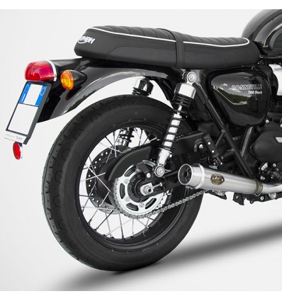Scarico completo Zard nero per Triumph Bonneville T100 dal 2017 Scarico completo Zard nero per Triumph Bonneville T100 dal 2017