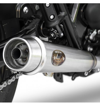 Scarico completo Zard nero per Triumph Bonneville T100 dal 2017 Scarico completo Zard nero per Triumph Bonneville T100 dal 2017