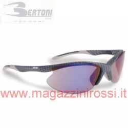 Occhiali da moto Bertoni D326D carbonio opaco