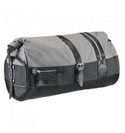 Borsa a rullo Held Canvas impermeabile da sella o portapacchi 20lt nera e grigia Borsa a rullo Held Canvas impermeabile da sella o portapacchi 20lt nera e grigia