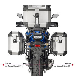 Portavaligie laterale Givi specifico per valigie Monokey Trekker Outback su Honda NC 750X/S dal 2016 Portavaligie laterale Givi specifico per valigie Monokey Trekker Outback su Honda NC 750X/S dal 2016