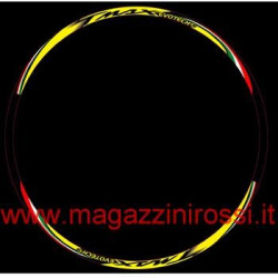 Adesivi per cerchi Yamaha T-Max Evotech gialli