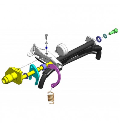 Antifurto blocca cavalletto Push & Block per Yamaha X-Max 300 Antifurto blocca cavalletto Push & Block per Yamaha X-Max 300