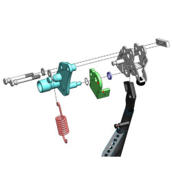 Antifurto blocca cavalletto Push & Block per Aprilia Scarabeo 50/100 4T e Piaggio Liberty 50 4T Antifurto blocca cavalletto Push & Block per Aprilia Scarabeo 50/100 4T e Piaggio Liberty 50 4T