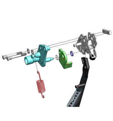 Antifurto blocca cavalletto Push & Block per Aprilia Scarabeo 50/100 4T e Piaggio Liberty 50 4T Antifurto blocca cavalletto Push & Block per Aprilia Scarabeo 50/100 4T e Piaggio Liberty 50 4T