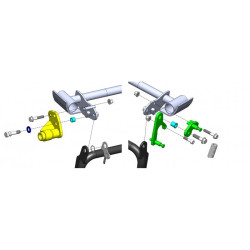 Antifurto blocca cavalletto Push & Block per Kymco 125/150/200 R16 Antifurto blocca cavalletto Push & Block per Kymco 125/150/200 R16