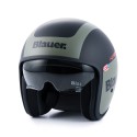 Casco Blauer Pilot 1.1 con visierino a scomparsa nero e verde Casco Blauer Pilot 1.1 con visierino a scomparsa nero e verde