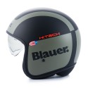 Casco Blauer Pilot 1.1 con visierino a scomparsa nero e verde Casco Blauer Pilot 1.1 con visierino a scomparsa nero e verde