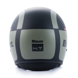 Casco Blauer Pilot 1.1 con visierino a scomparsa nero e verde Casco Blauer Pilot 1.1 con visierino a scomparsa nero e verde