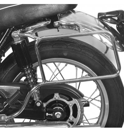 Telai laterali neri Hepco & Becker per Kawasaki W650 e W800 Telai laterali neri Hepco & Becker per Kawasaki W650 e W800