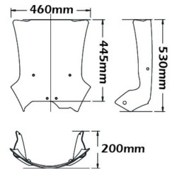 Cupolino Isotta look adventure per BMW F650/800GS 08-11 Cupolino Isotta look adventure per BMW F650/800GS 08-11