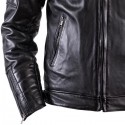 Giacca da moto in pelle Helstons Cruiser Cuir Rag nera Giacca da moto in pelle Helstons Cruiser Cuir Rag nera