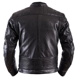Giacca da moto in pelle Helstons Cruiser Cuir Rag nera Giacca da moto in pelle Helstons Cruiser Cuir Rag nera