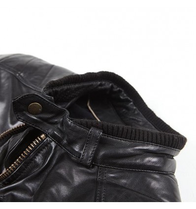 Giacca da moto in pelle Helstons Cruiser Cuir Rag nera Giacca da moto in pelle Helstons Cruiser Cuir Rag nera