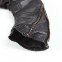 Giacca da moto in pelle Helstons Cruiser Cuir Rag nera Giacca da moto in pelle Helstons Cruiser Cuir Rag nera