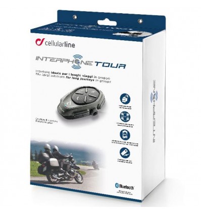 Interfono da casco Bluetooth Cellular Line Tour Interfono da casco Bluetooth Cellular Line Tour