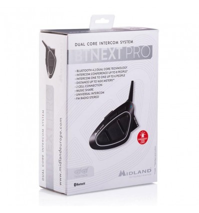 Interfono Bluetooth Midland BT NEXT PRO doppio Interfono Bluetooth Midland BT NEXT PRO doppio
