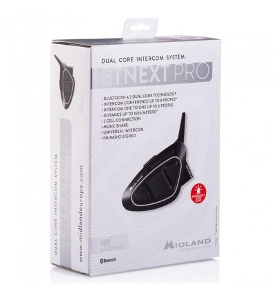 Interfono Bluetooth Midland BT NEXT PRO singolo Interfono Bluetooth Midland BT NEXT PRO singolo