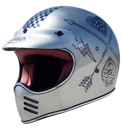 Casco Premier MX NX Old Style Chromed