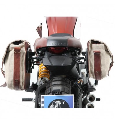 Valigie laterali in pelle e tessuto Hepco & Becker Legacy 8+11 litri Valigie laterali in pelle e tessuto Hepco & Becker Legacy 8+11 litri