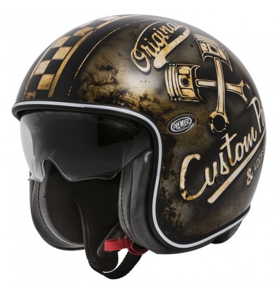 Casco Premier Jet Vintage grafica OP 9 BM Casco Premier Jet Vintage grafica OP 9 BM