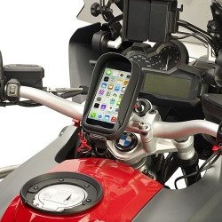 Porta smartphone Givi S956B a sgancio rapido per manubrio moto Porta smartphone Givi S956B a sgancio rapido per manubrio moto