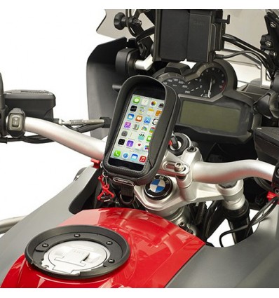 Porta smartphone Givi S956B a sgancio rapido per manubrio moto Porta smartphone Givi S956B a sgancio rapido per manubrio moto
