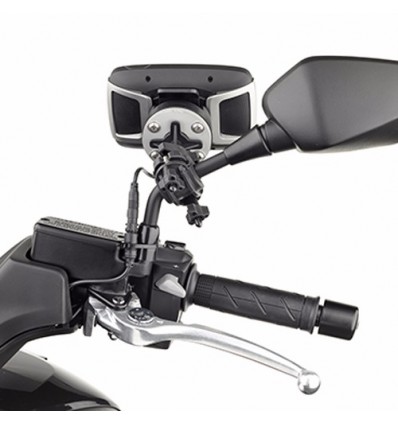 Supporto manubrio Givi STTR40 per navigatori Tom Tom Rider Supporto manubrio Givi STTR40 per navigatori Tom Tom Rider