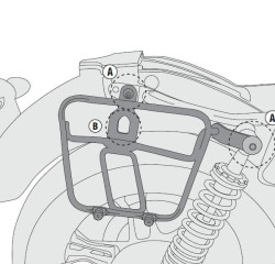 Portavaligie laterale Givi TMT8201 per Moto Guzzi V7 III Portavaligie laterale Givi TMT8201 per Moto Guzzi V7 III
