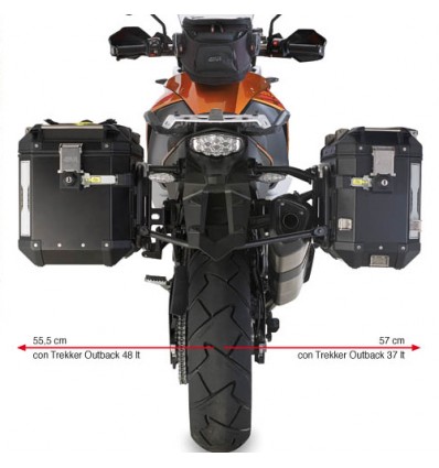 Portavaligie laterale Givi PL7703CAM Trekker Outback per KTM 1190 Adventure e Adventure R 11-14 Portavaligie laterale Givi PL7703CAM Trekker Outback per KTM 1190 Adventure e Adventure R 11-14