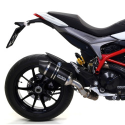 Marmitta Arrow Race-Tech Alluminium Dark Carby per Ducati Hypermotard e Hyperstrada 939 Marmitta Arrow Race-Tech Alluminium Dark Carby per Ducati Hypermotard e Hyperstrada 939