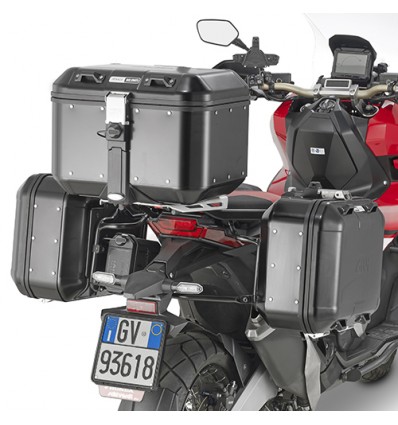Portavaligie laterale Givi per valigie Monokey per Honda X-ADV 750 2017 Portavaligie laterale Givi per valigie Monokey per Honda X-ADV 750 2017